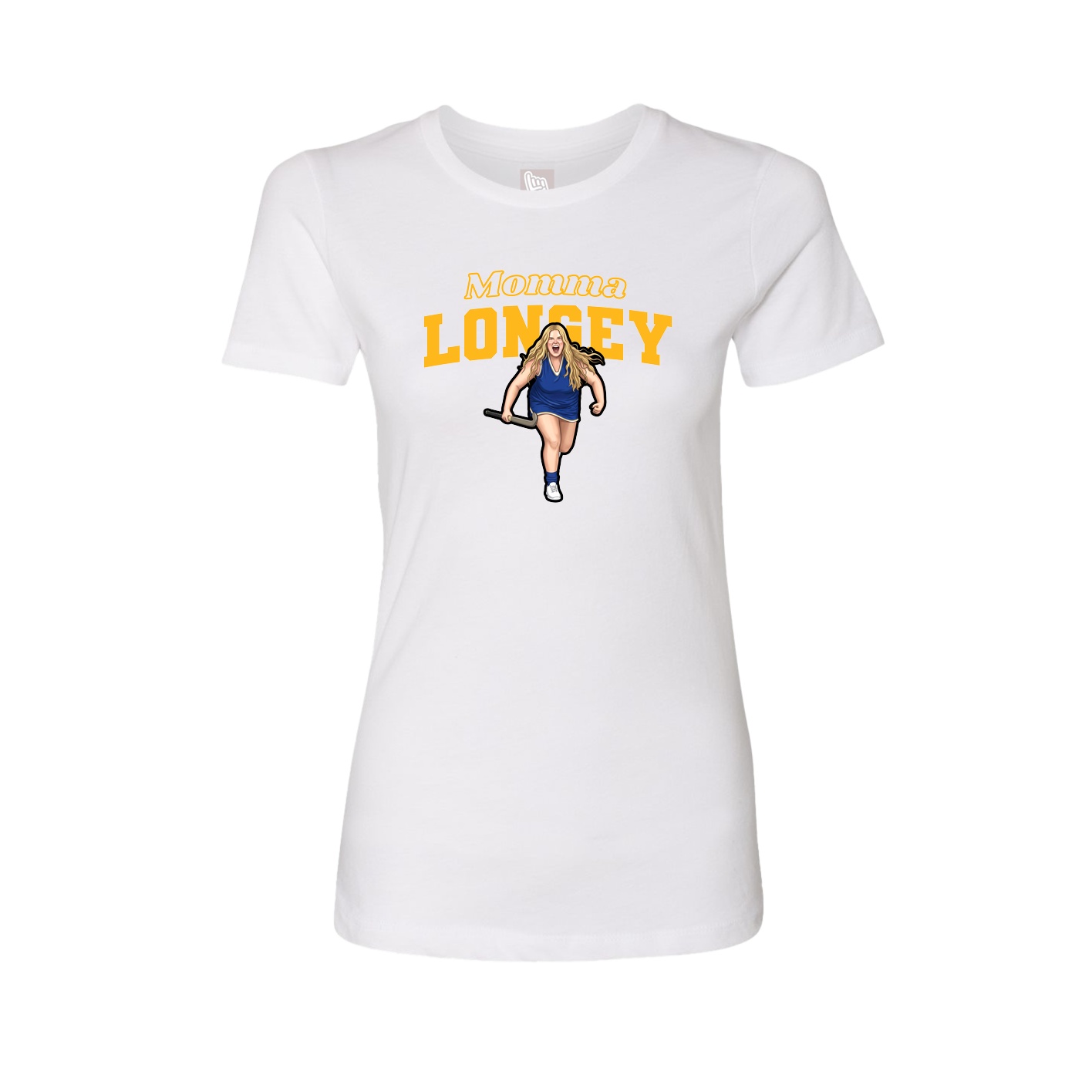 Womens Tee — Mothers Day Block in White