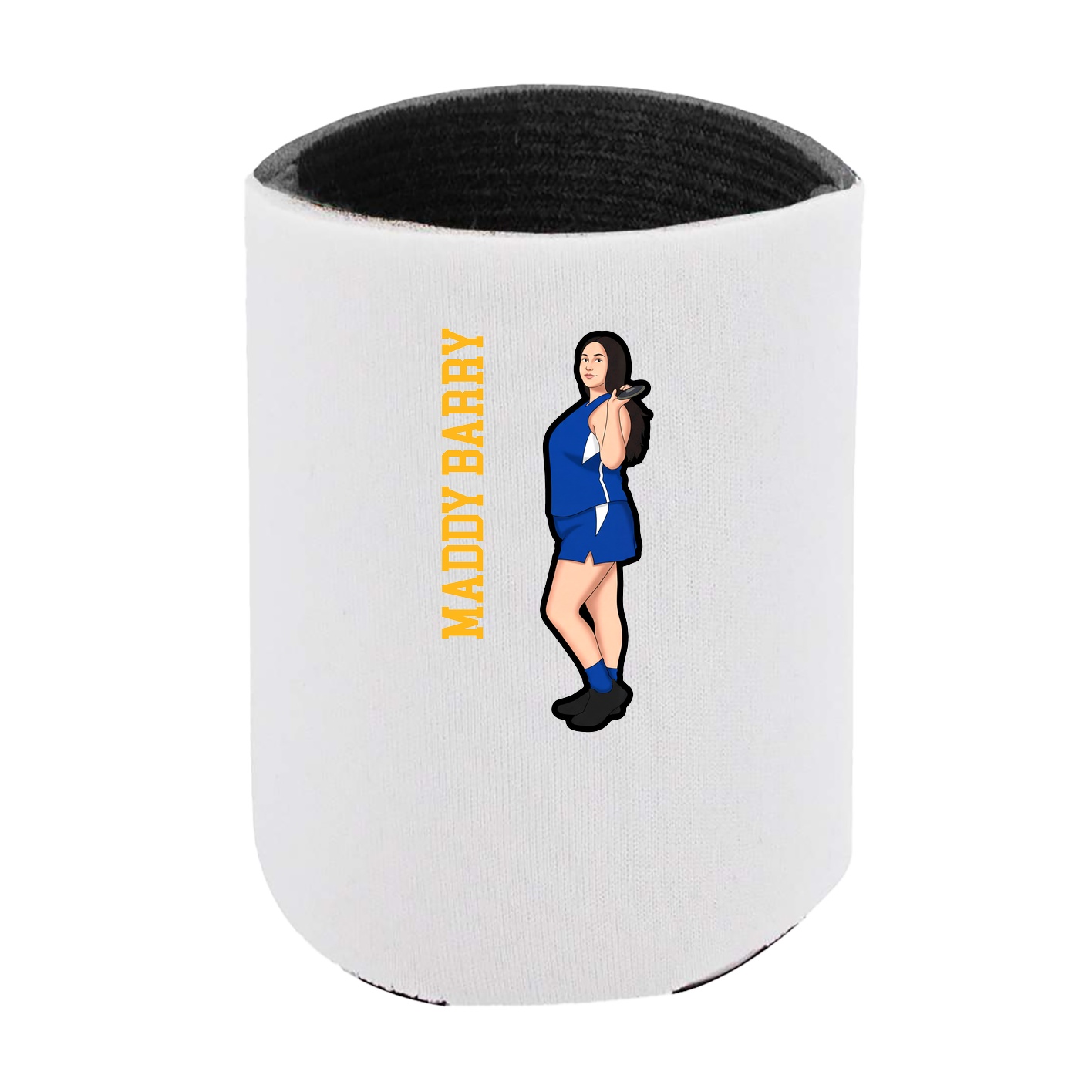 Can Holder — Name Vertical in White