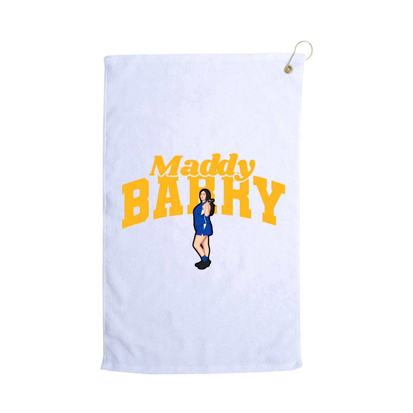 Golf Towel — Signature Arch in White