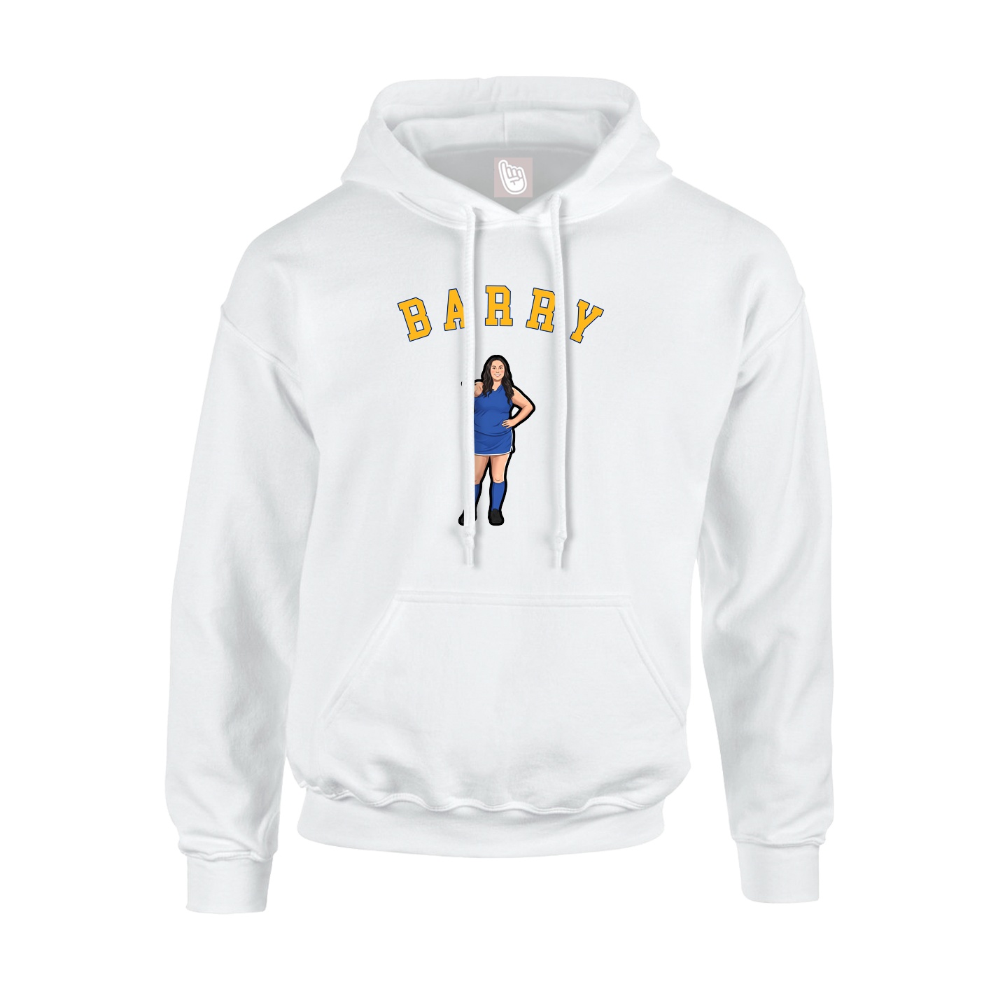 Youth Hoodie — Shirsey Arch in White