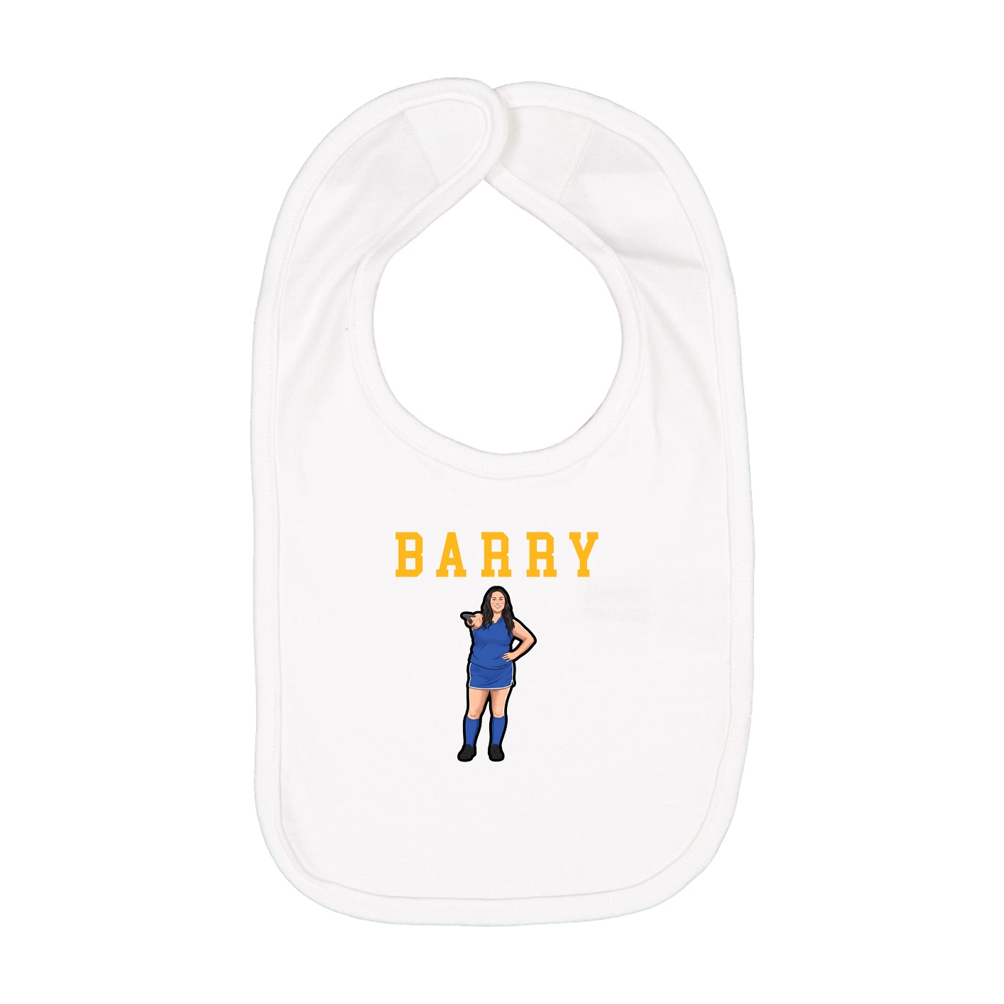Infant Bib — Shirsey in White