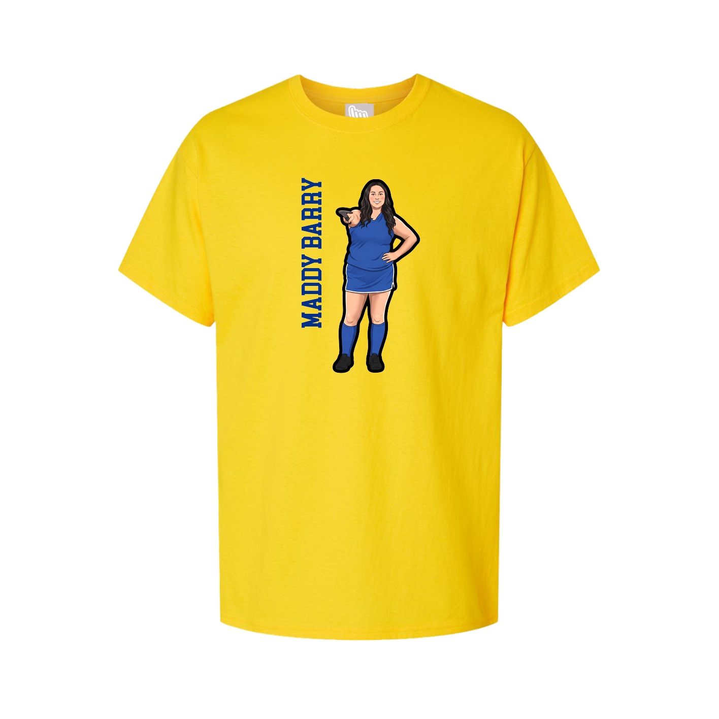 Tee — Name Vertical in Gold