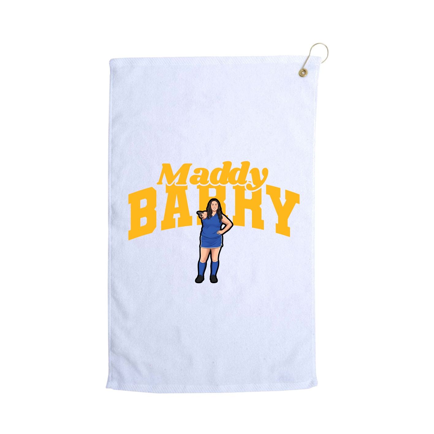 Golf Towel — Signature Arch in White