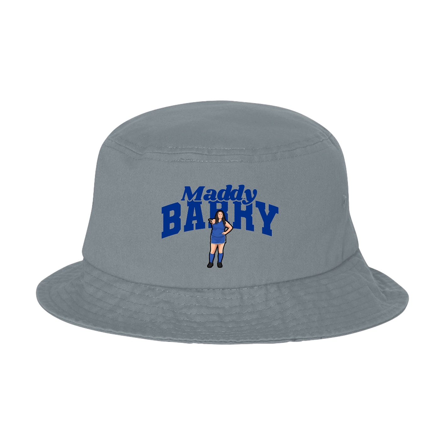 Bucket Cap — Signature Arch in Grey