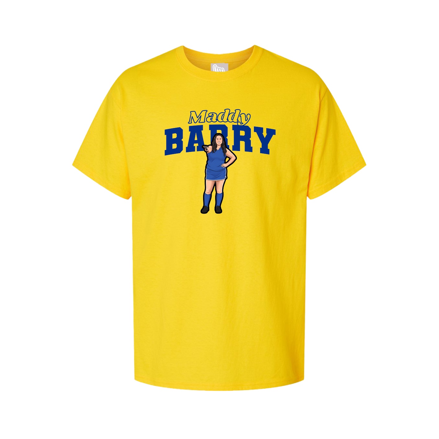 Youth Tee — Name Arch in Gold