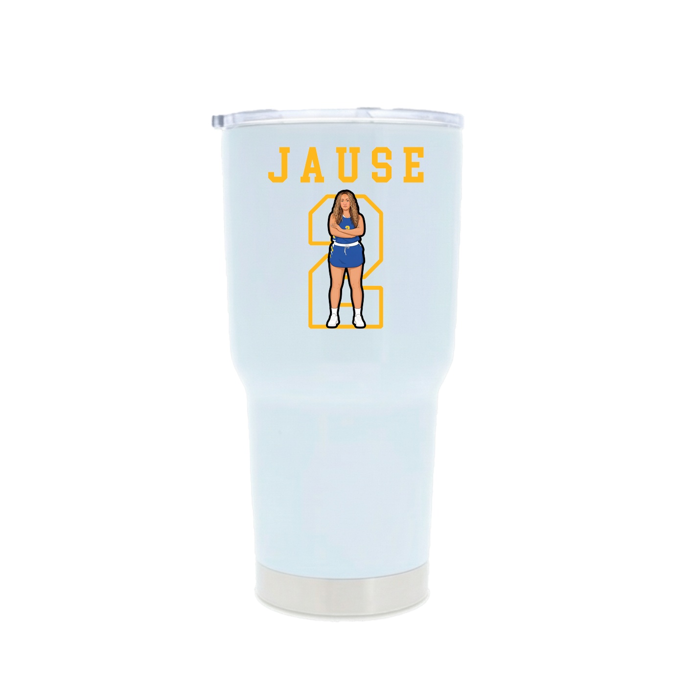 30oz Stainless Steel Tumbler — Shirsey in White