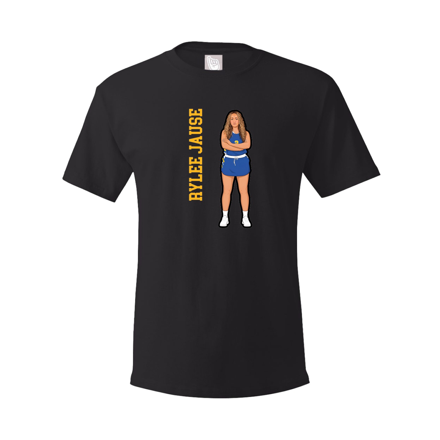 Tee — Name Vertical in Black