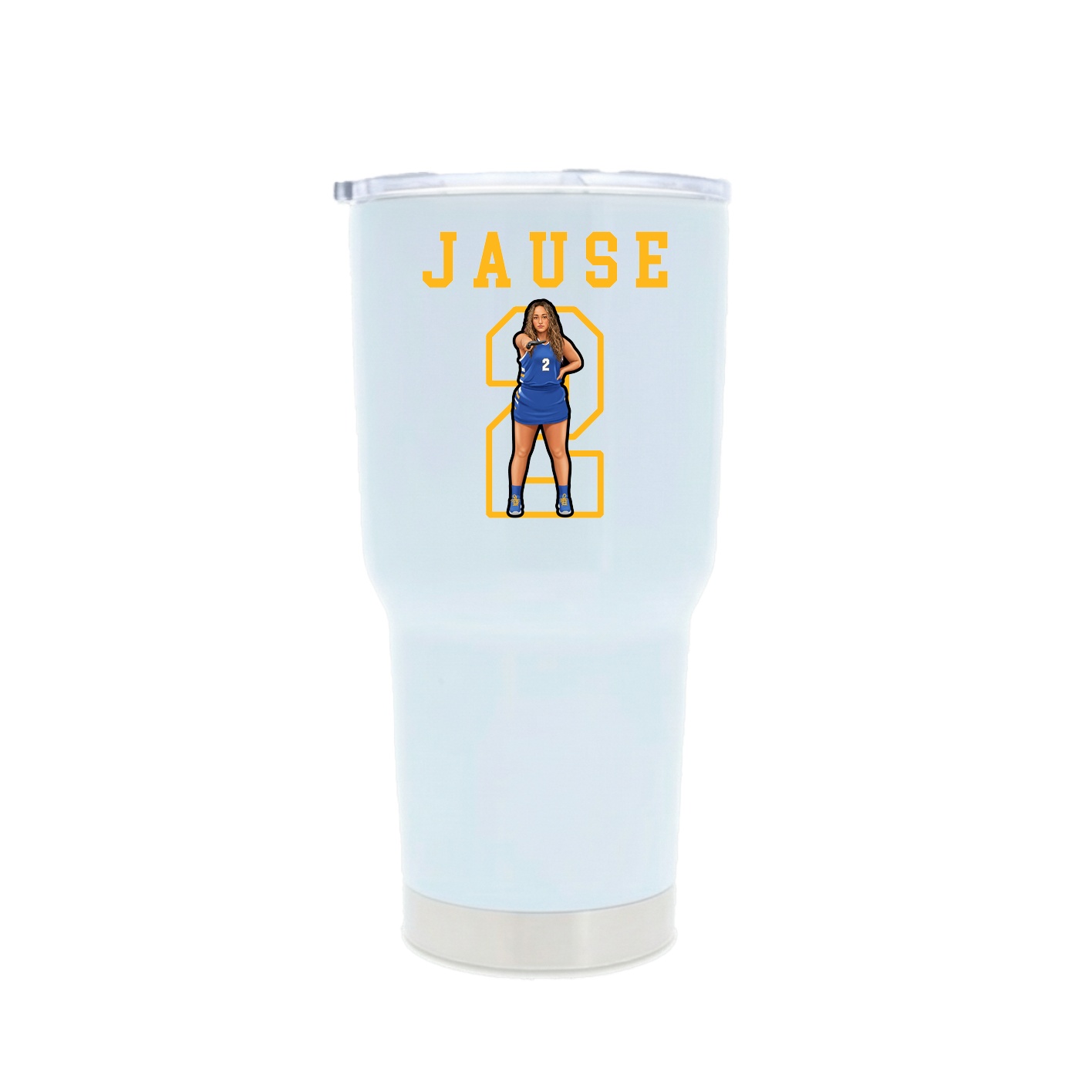 30oz Stainless Steel Tumbler — Shirsey in White