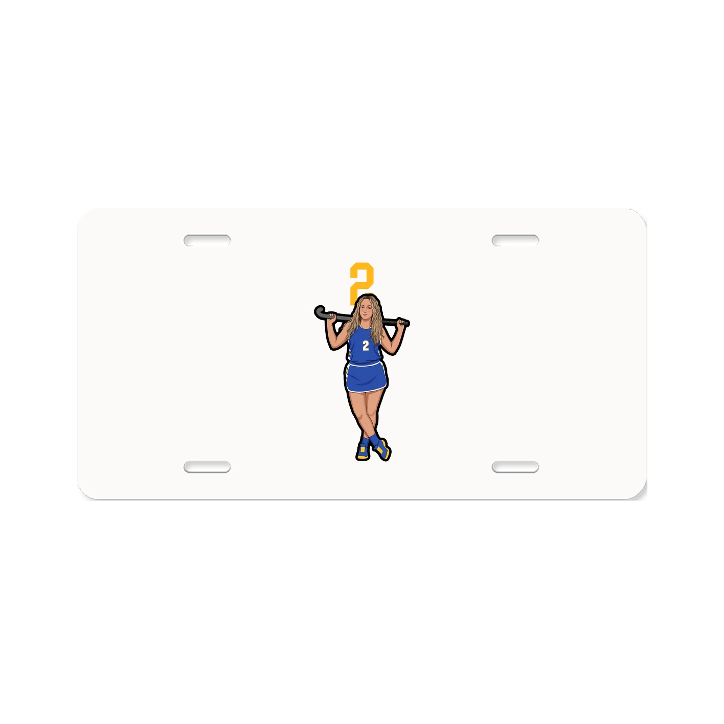 License Plate — Number Top in Classic