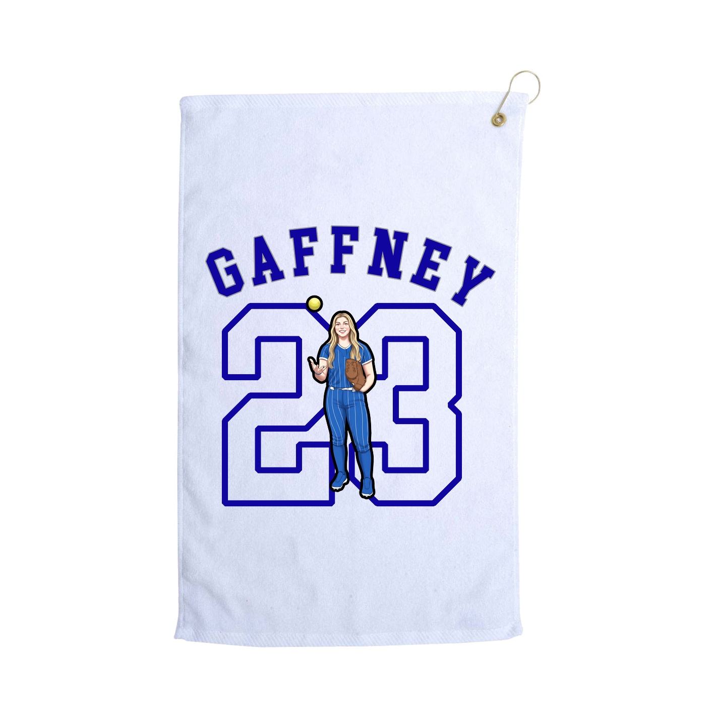Golf Towel — Shirsey Arch in White