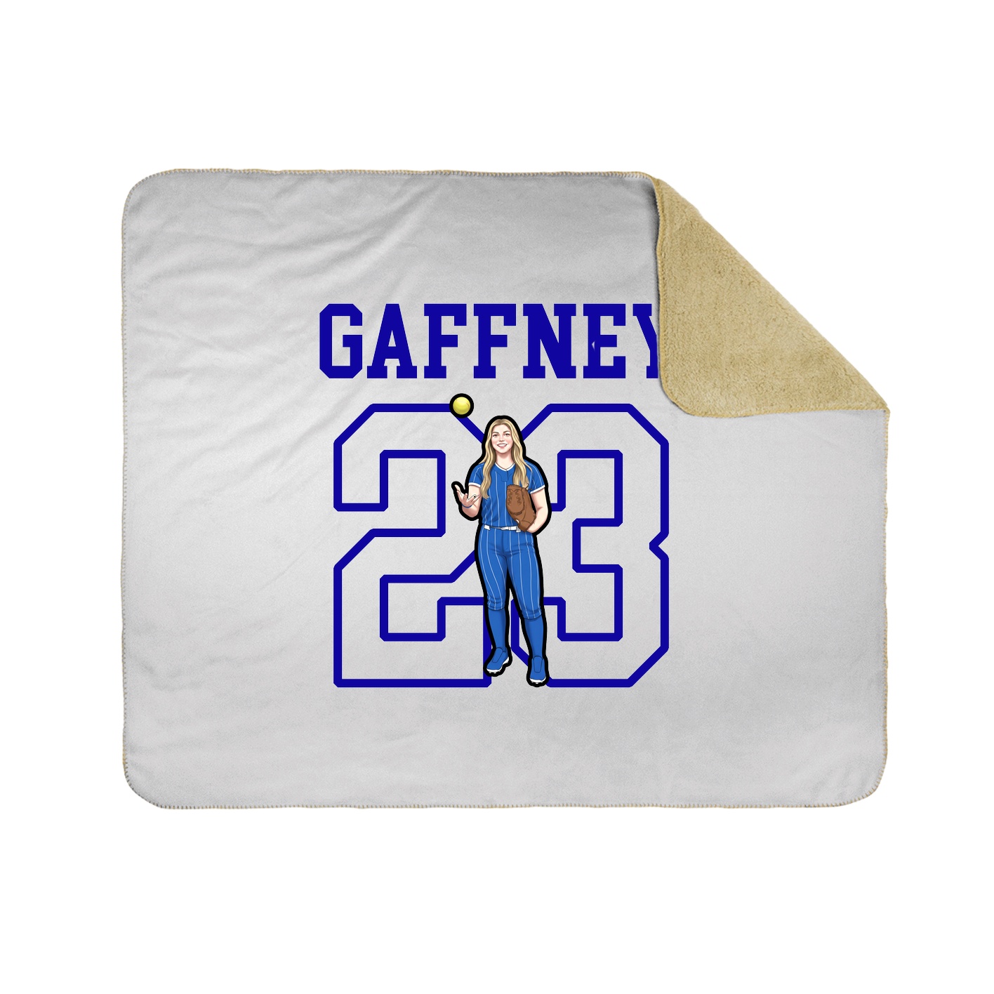 Throw Blanket — Shirsey in White