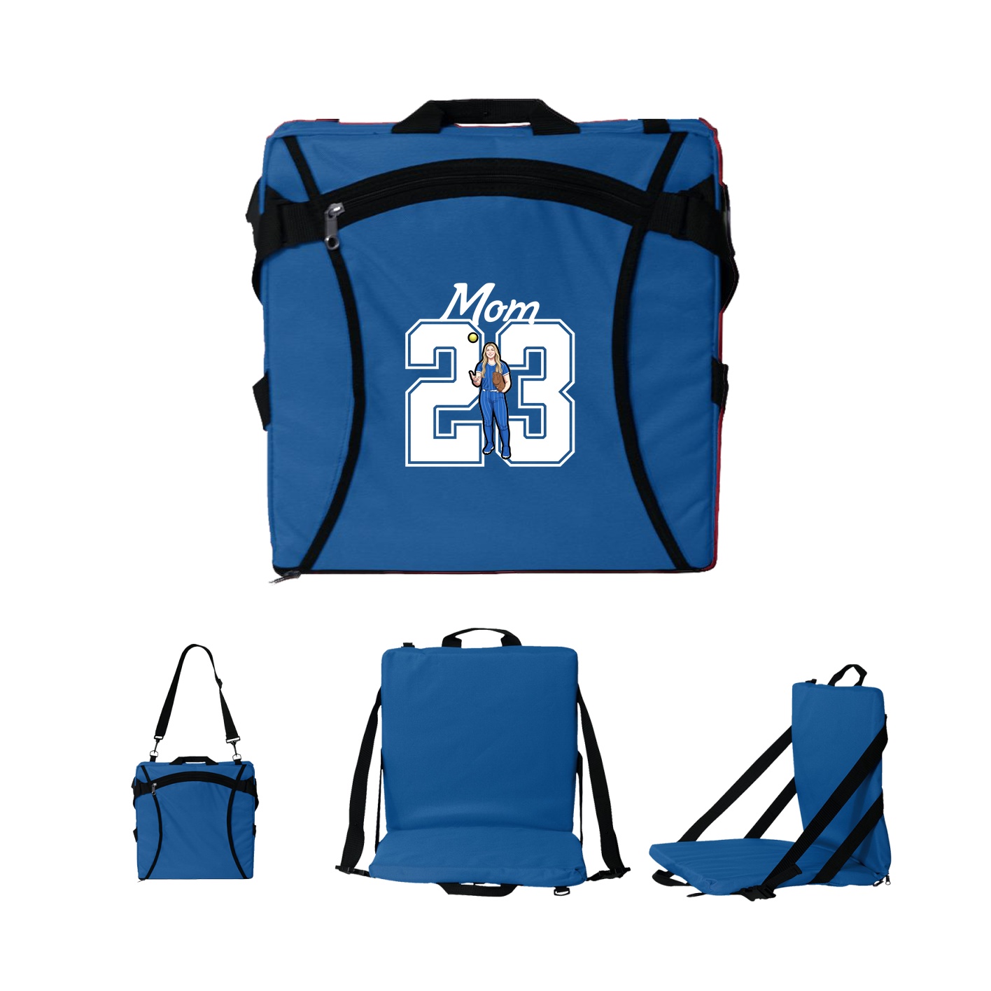 Folding Stadium Seat — Mothers Day Shirsey in Royal