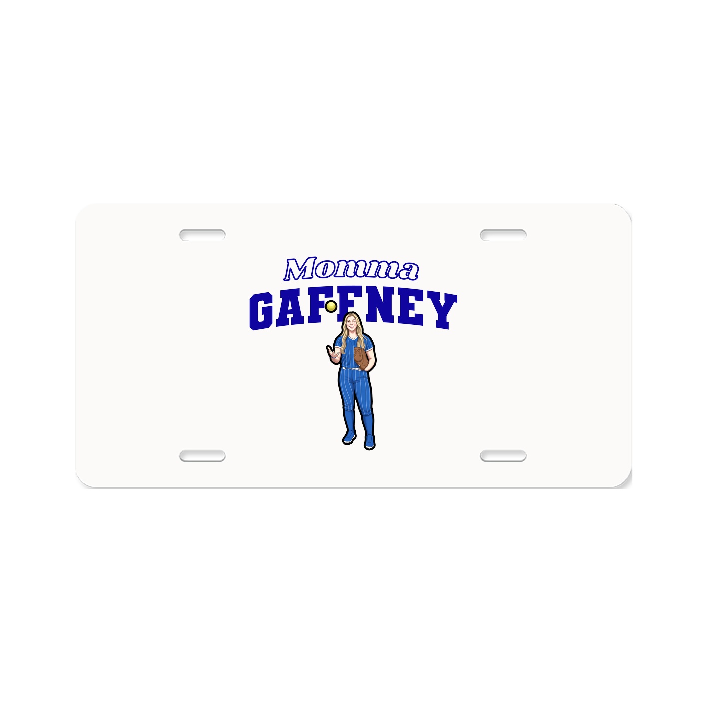 License Plate — Mothers Day Block in Classic