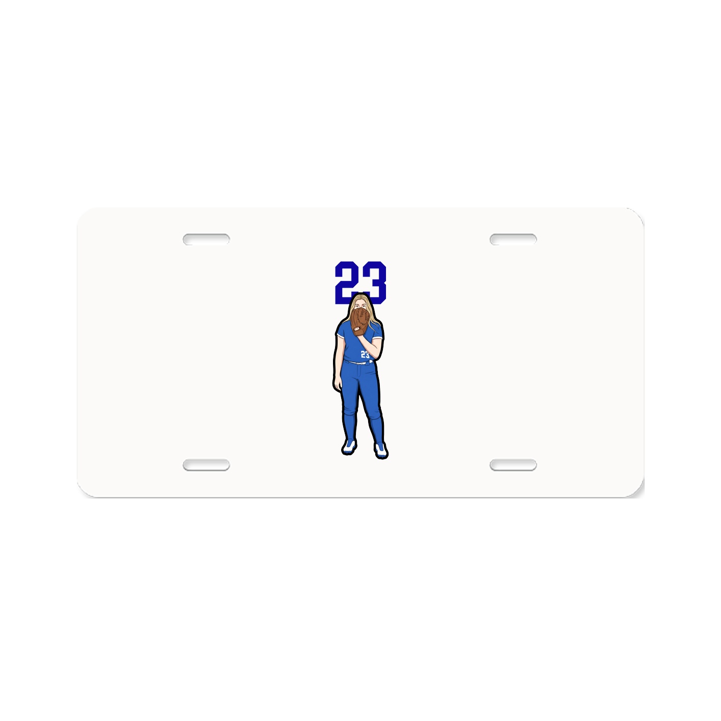 License Plate — Number Top in Classic