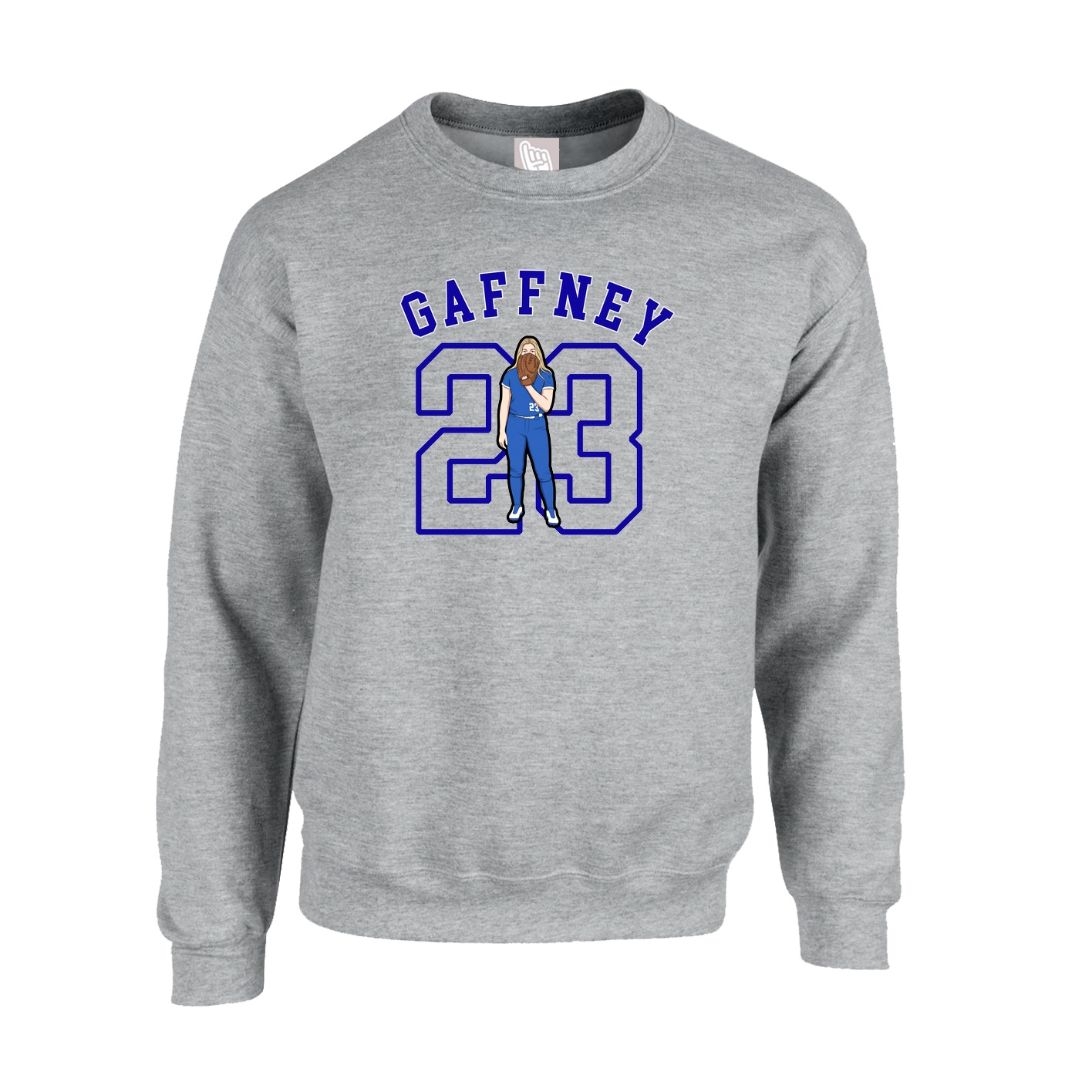 Fleece Crew — Shirsey Arch in Grey