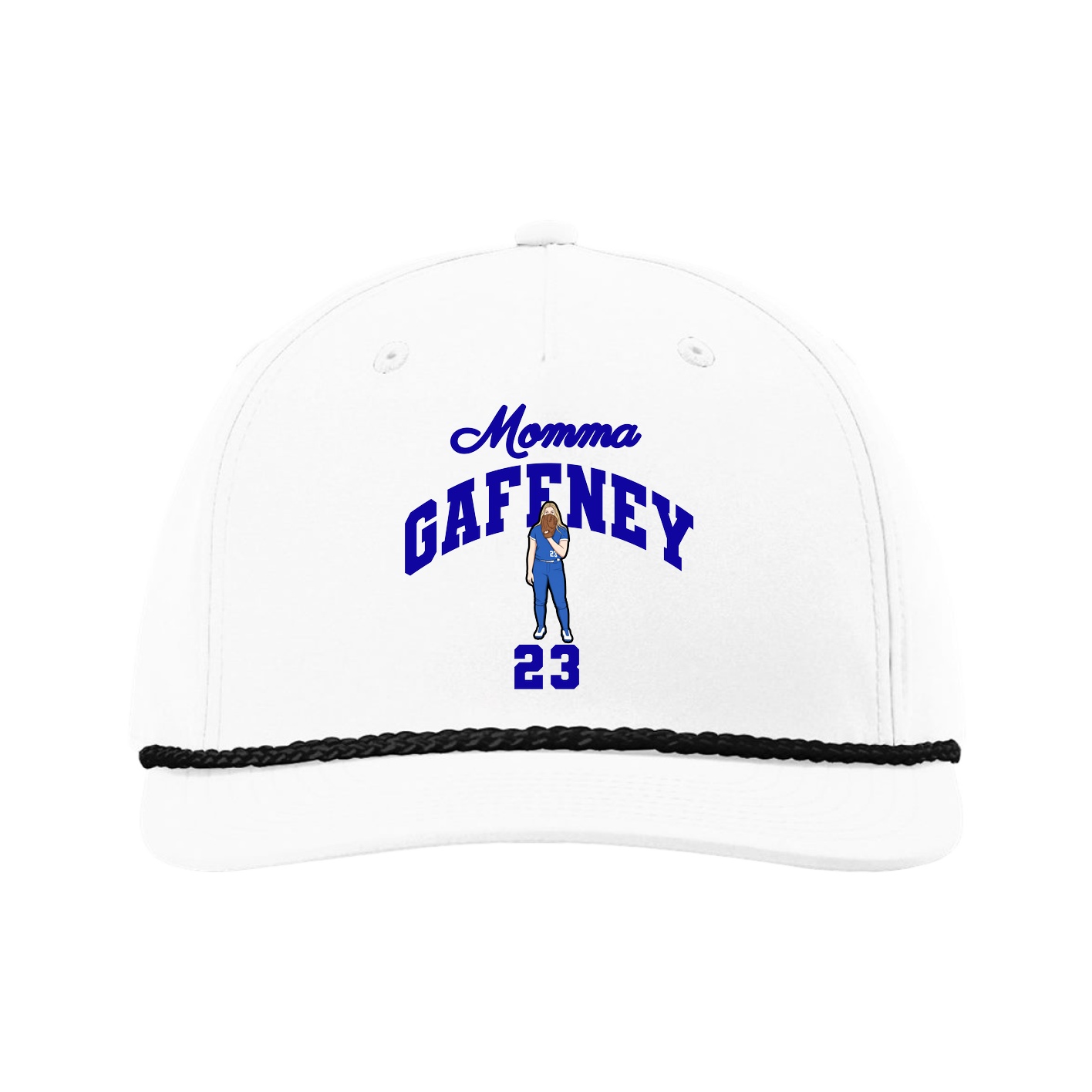 Five-Panel Classic Rope Cap — Mothers Day Arch in White