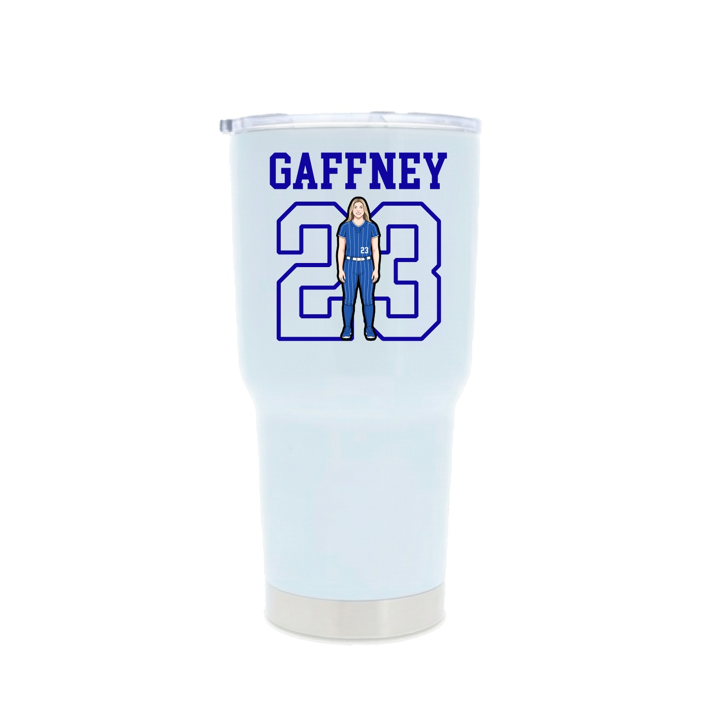 30oz Stainless Steel Tumbler — Shirsey in White