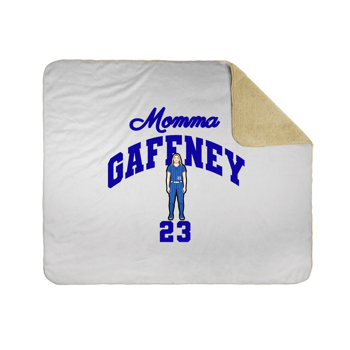Throw Blanket — Mothers Day Arch in White