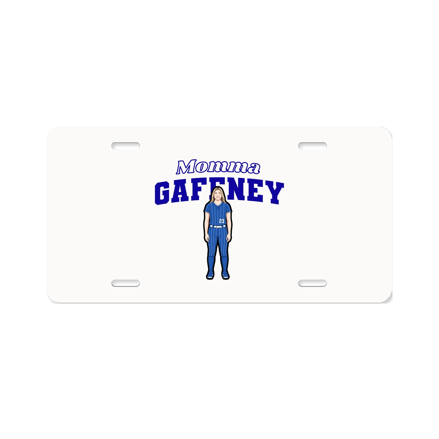 License Plate — Mothers Day Block in Classic