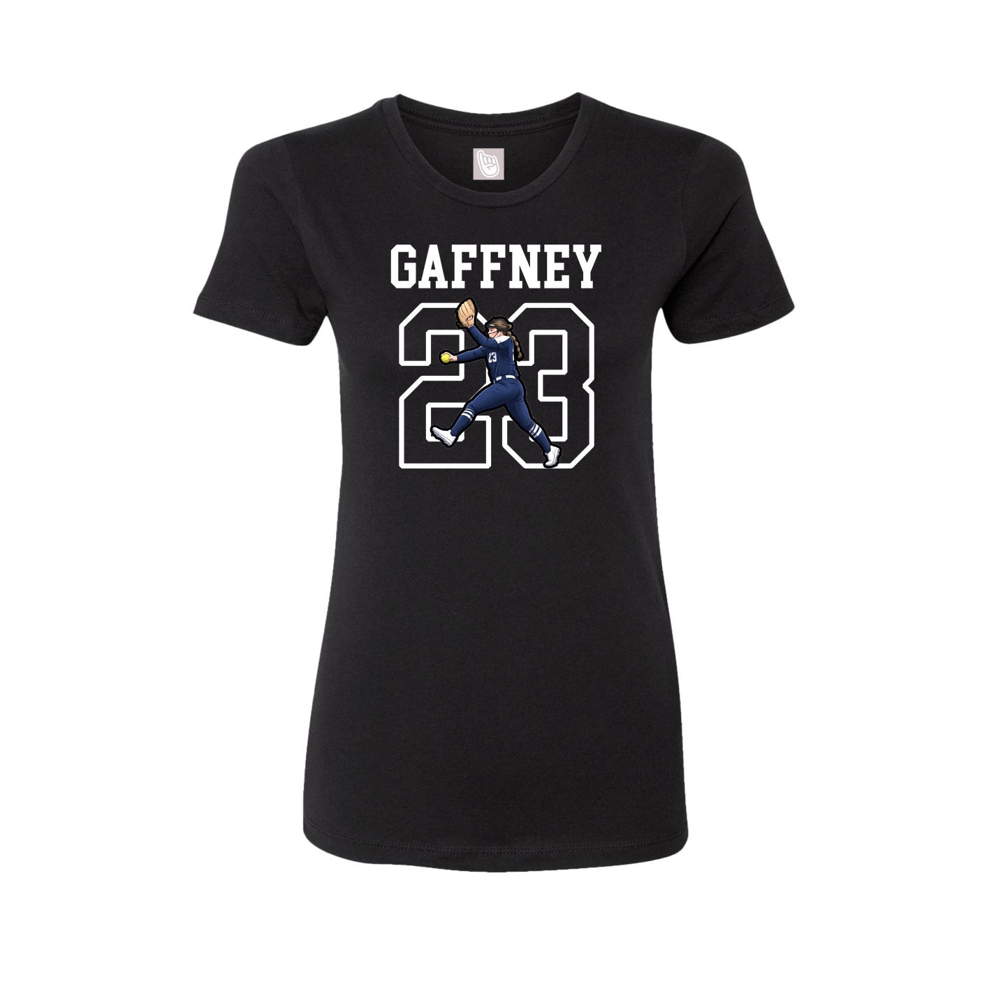 Fitted Women's Tee — Shirsey in Black