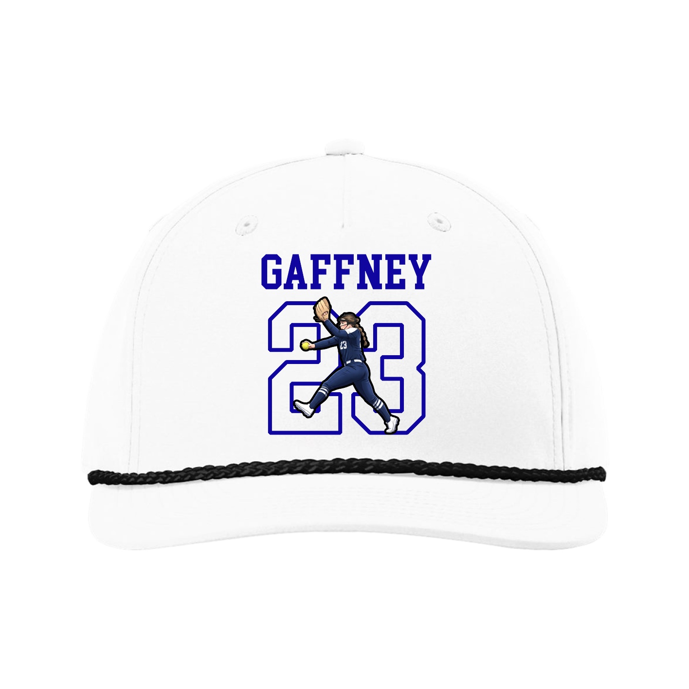 Five-Panel Classic Rope Cap — Shirsey in White