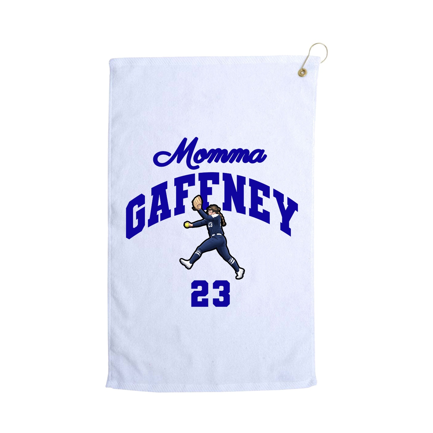 Golf Towel — Mothers Day Arch in White