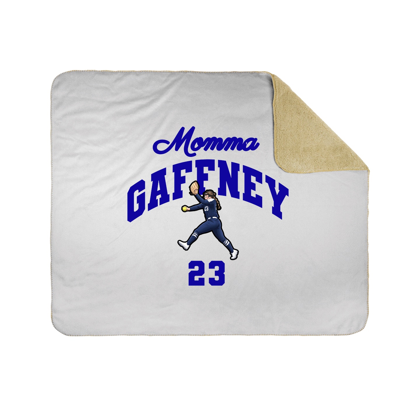 Throw Blanket — Mothers Day Arch in White