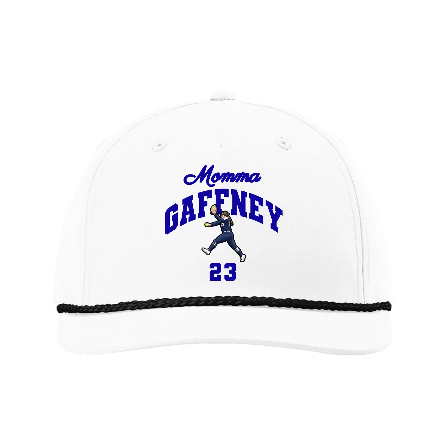 Five-Panel Classic Rope Cap — Mothers Day Arch in White
