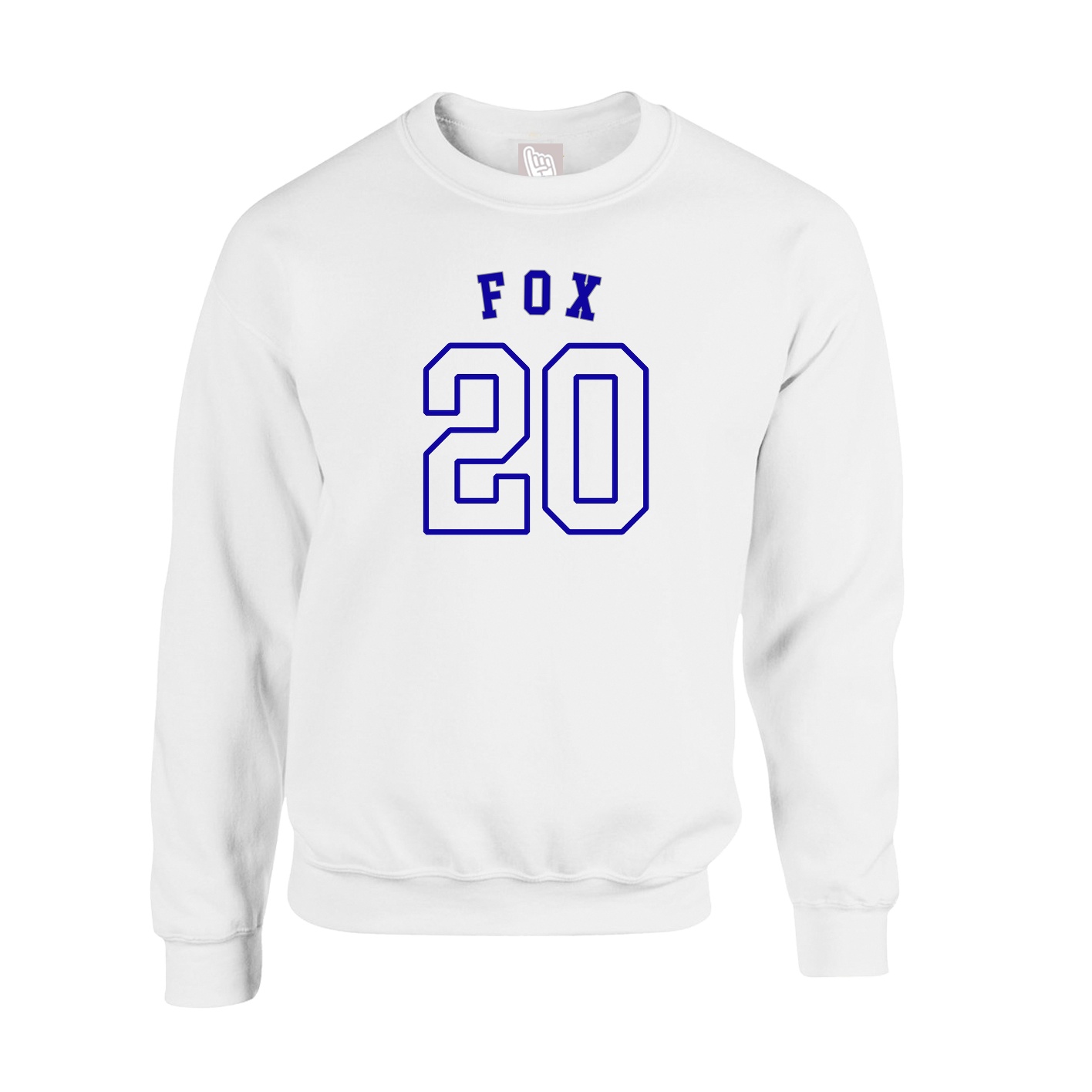 Fleece Crew — Shirsey Arch in White