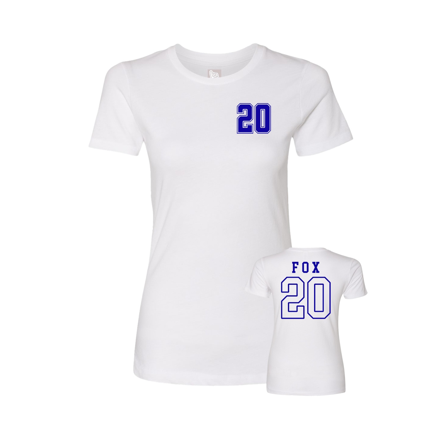 Womens Tee — Chest Back in White