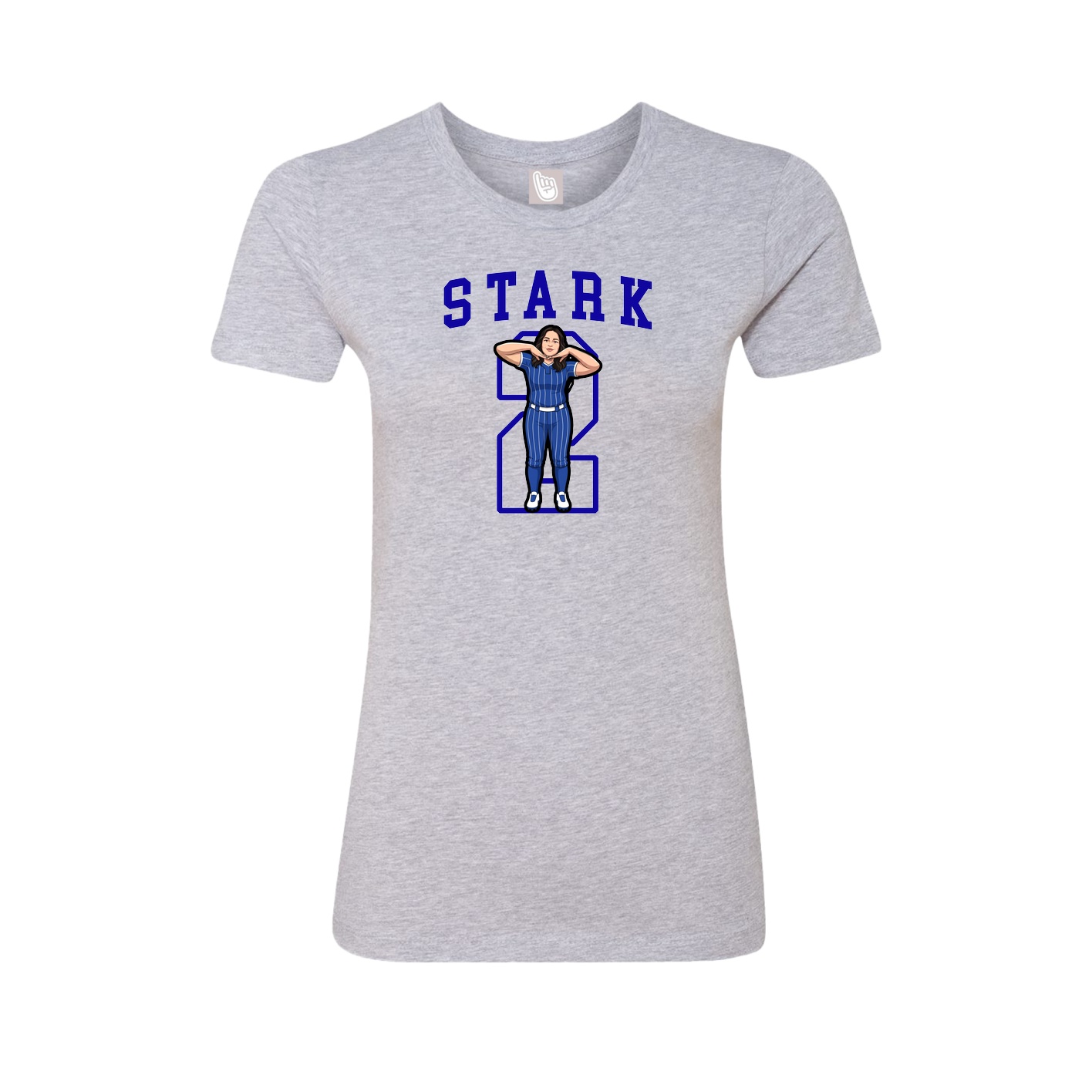 Fitted Women's Tee — Shirsey in Grey