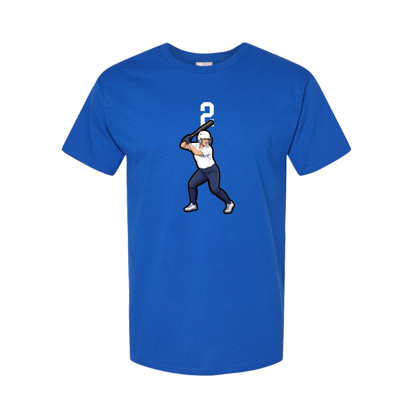 Youth Tee — Number Top in Royal