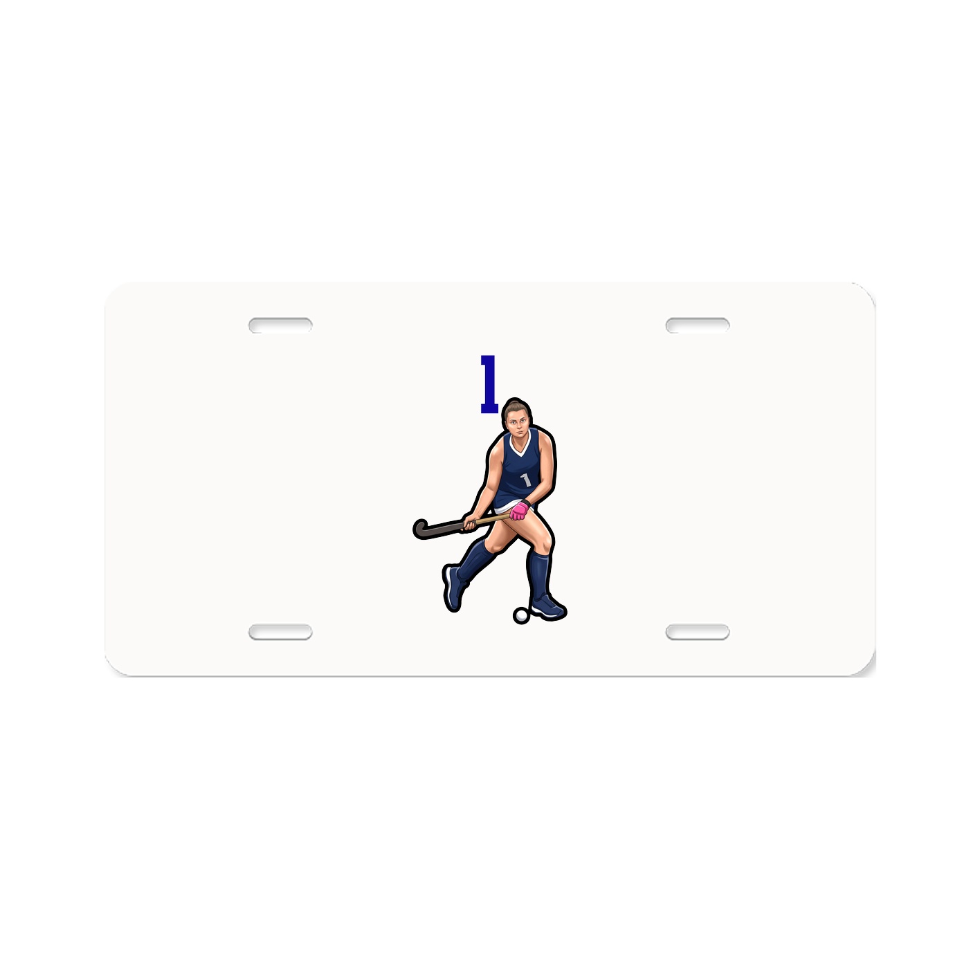 License Plate — Number Top in Classic