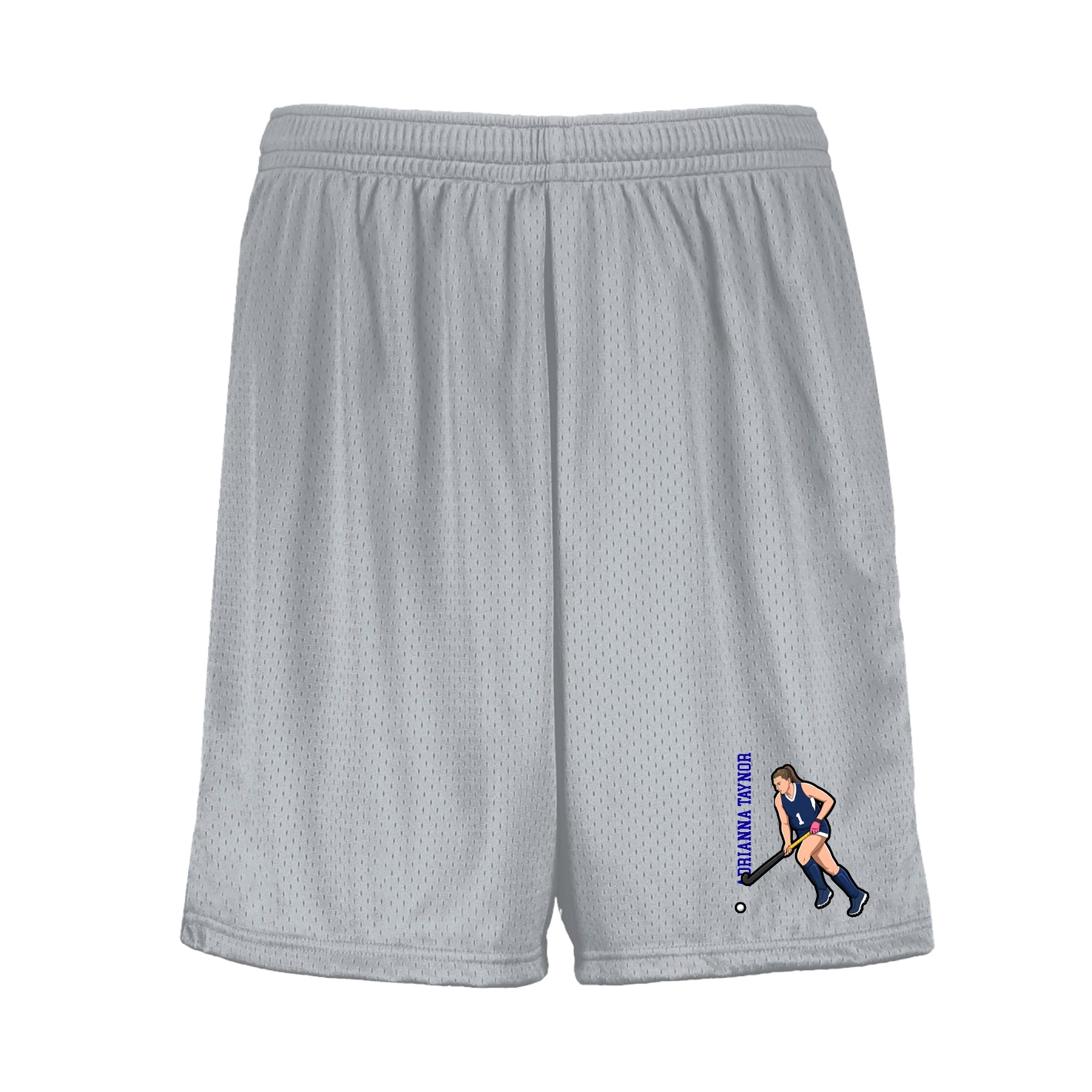 Shorts — Name Vertical in Silver
