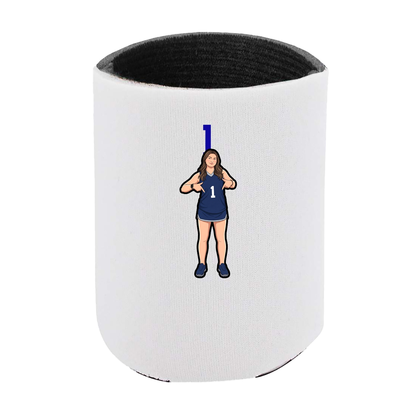 Can Holder — Number Top in White