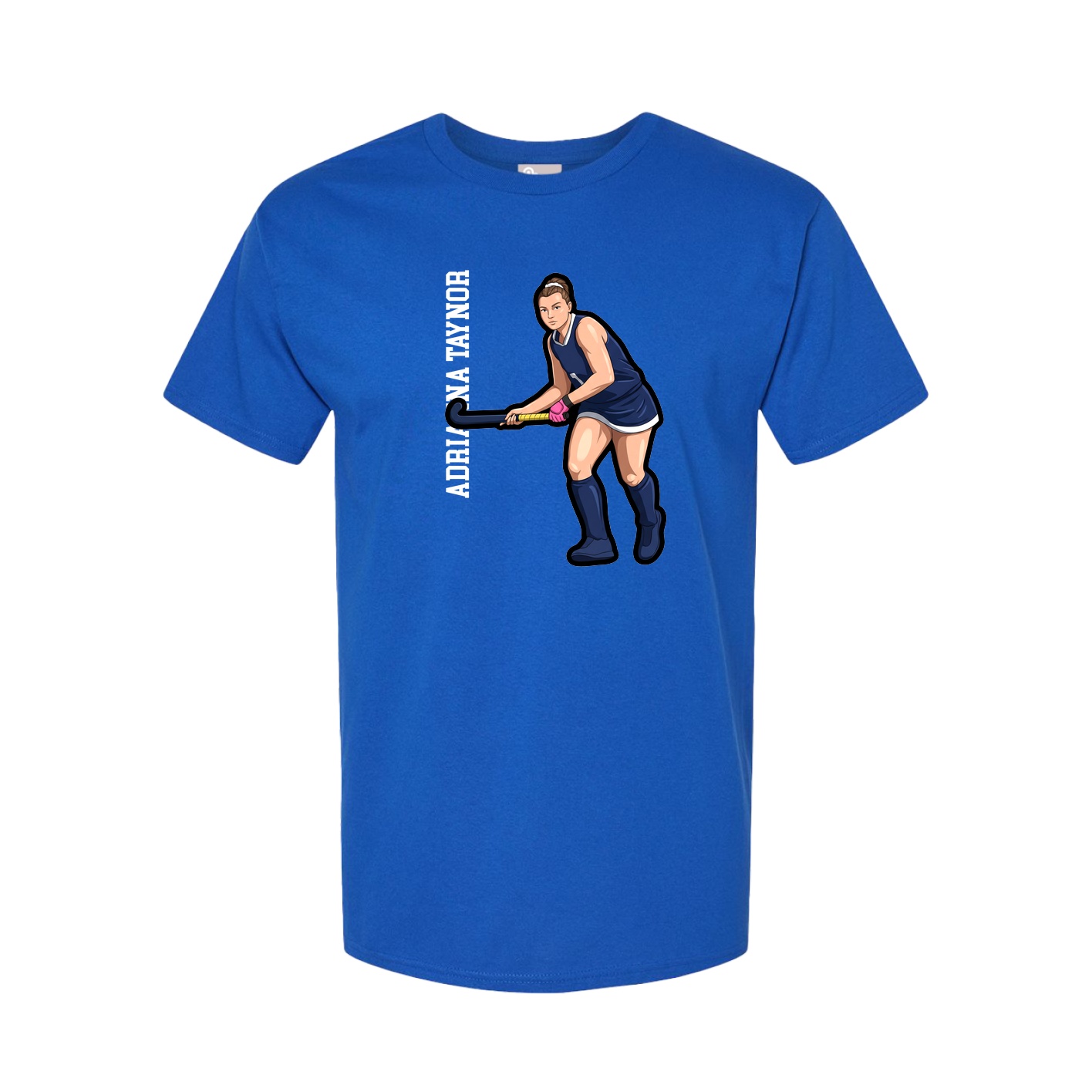 Tee — Name Vertical in Royal