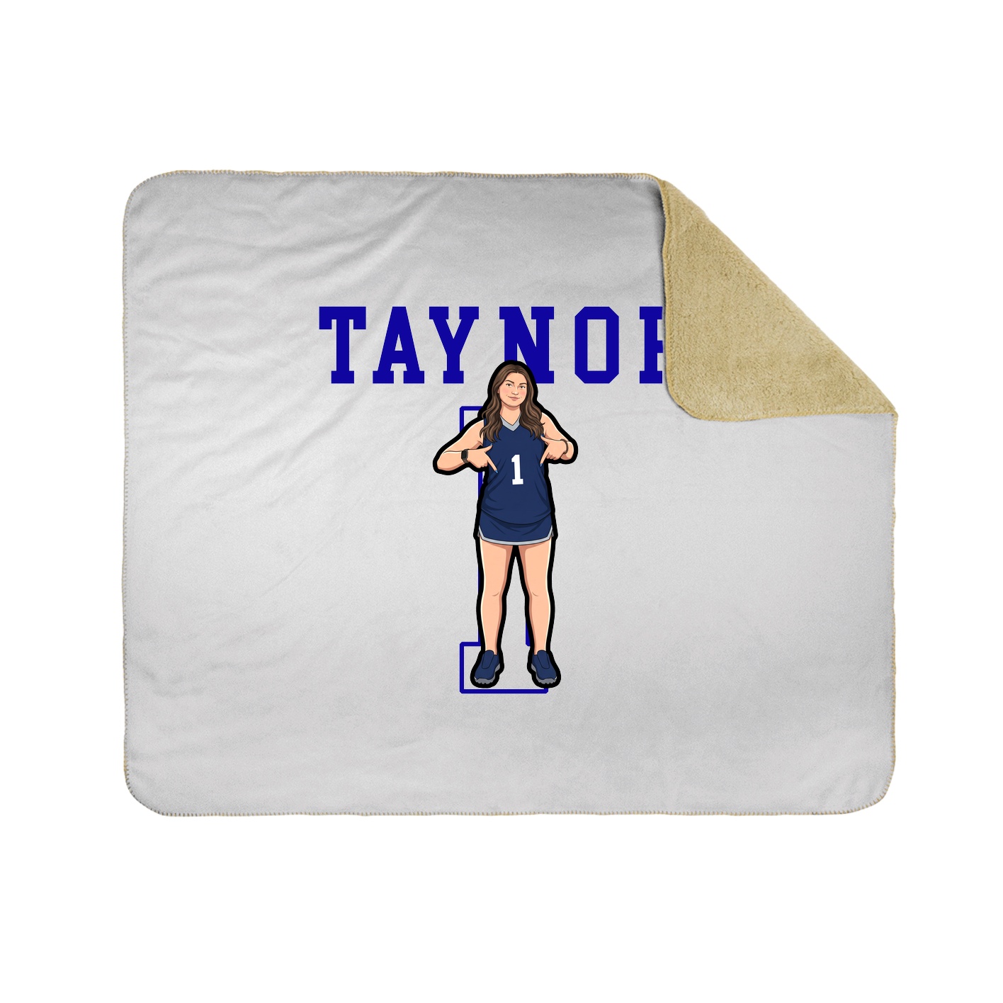 50x60 Sherpa Lined Throw Blanket