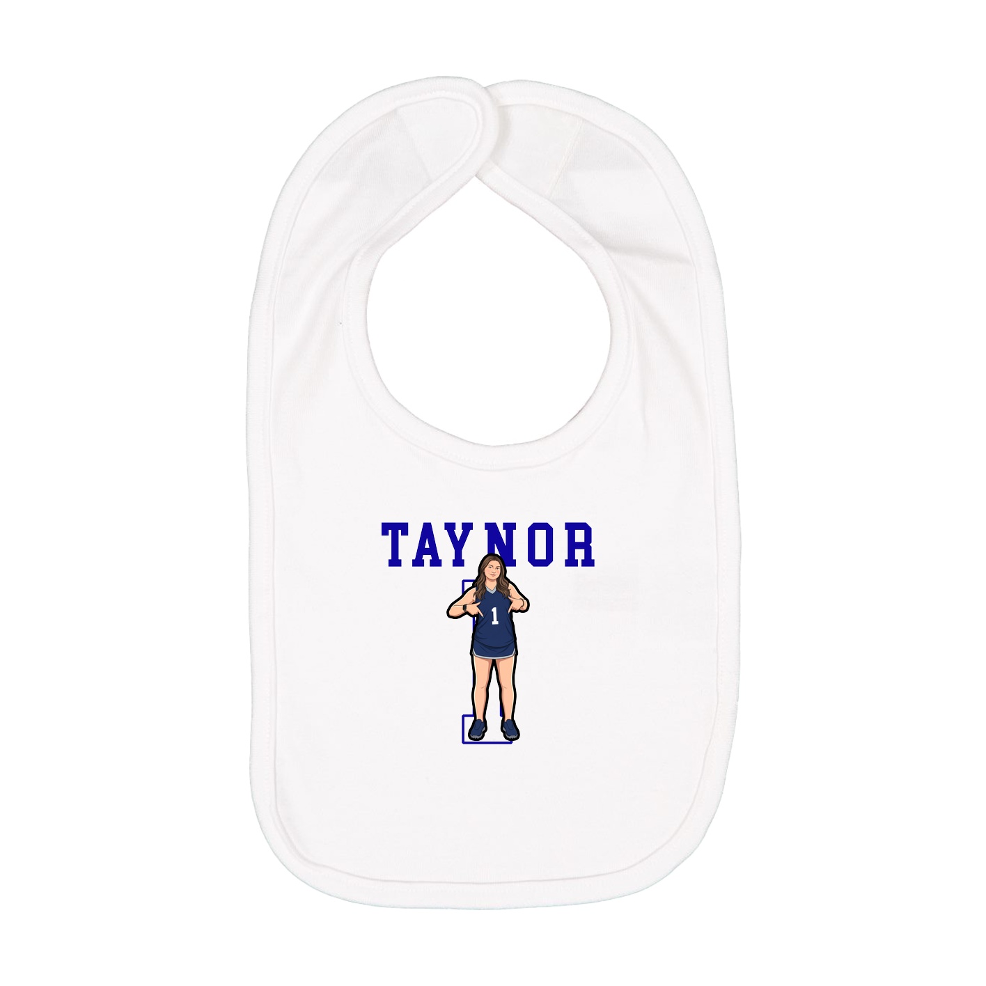 Infant Bib — Shirsey in White