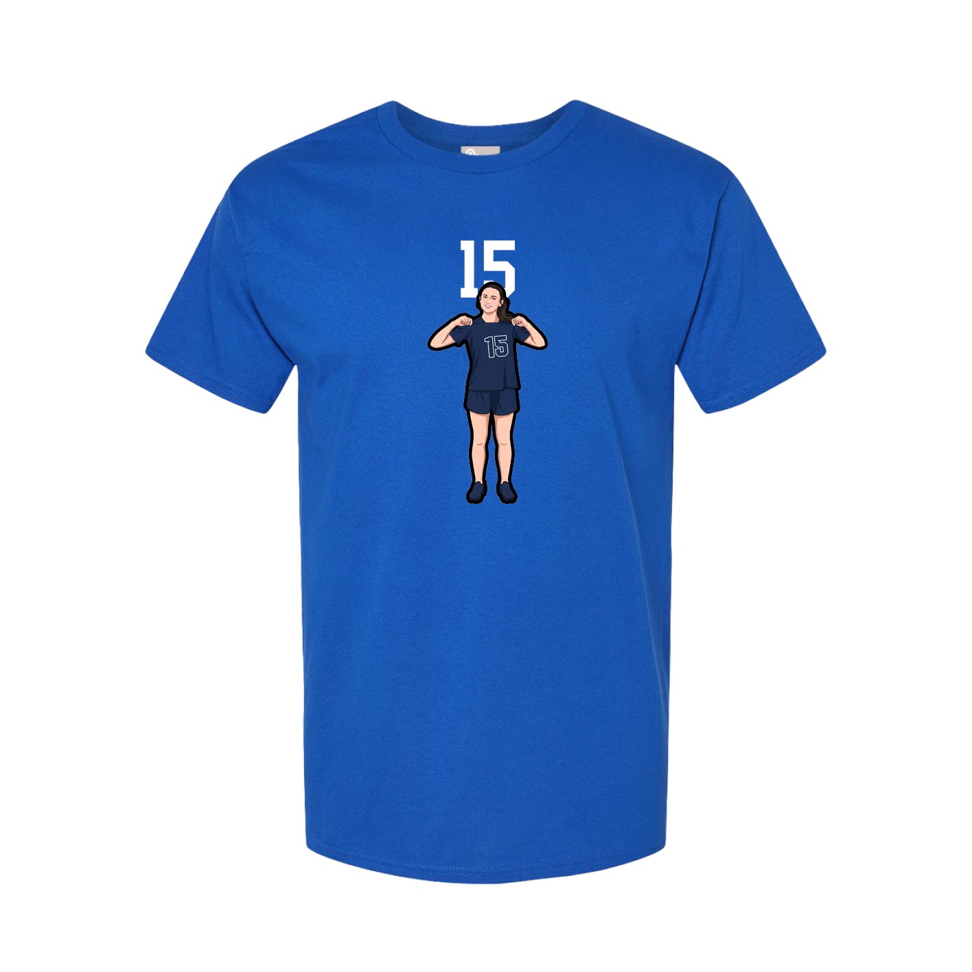 Tee — Number Top in Royal