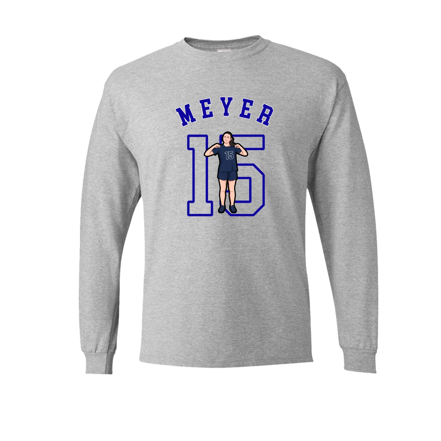 Long Sleeve Tee — Shirsey Arch in Grey