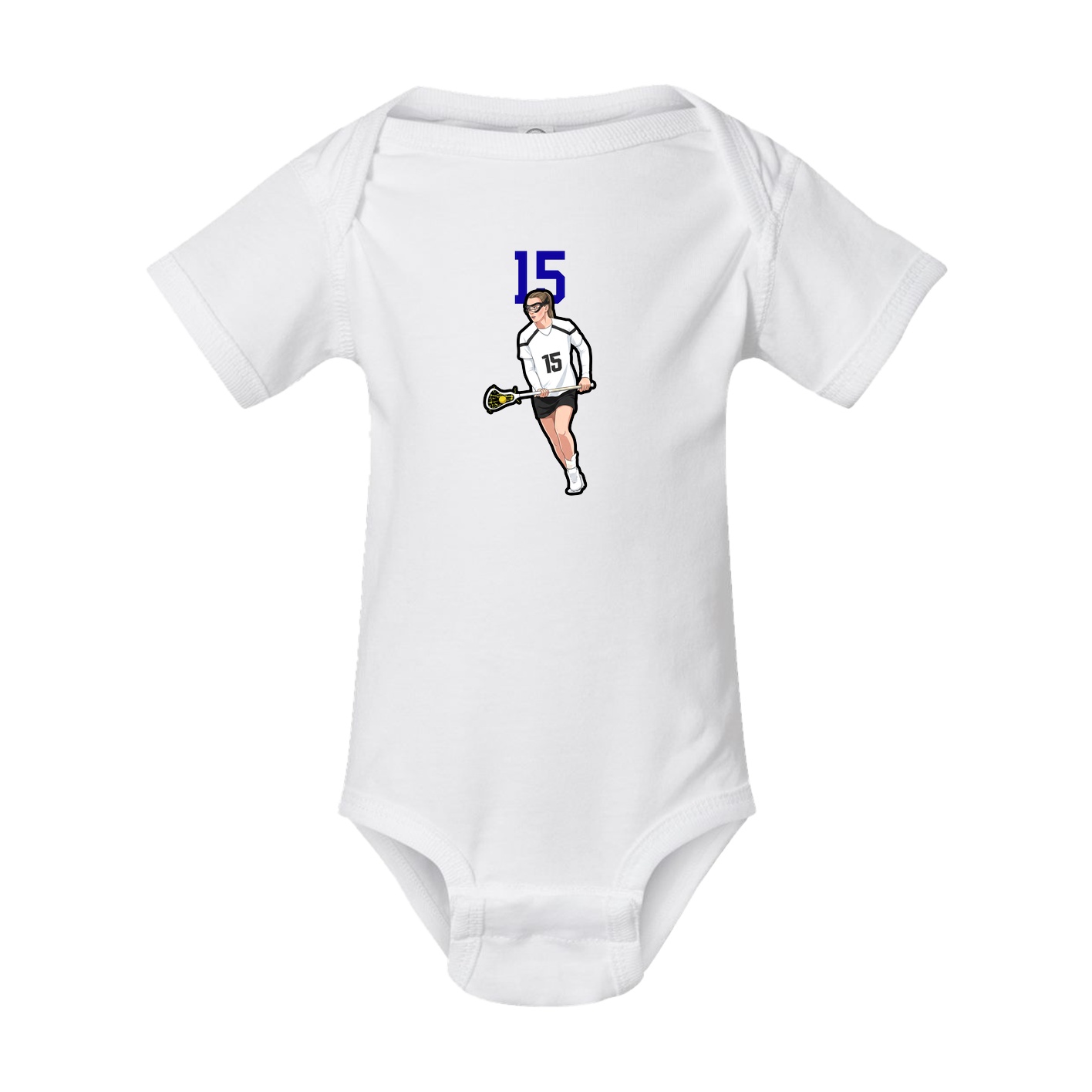 Baby Onesie — Number Top in White