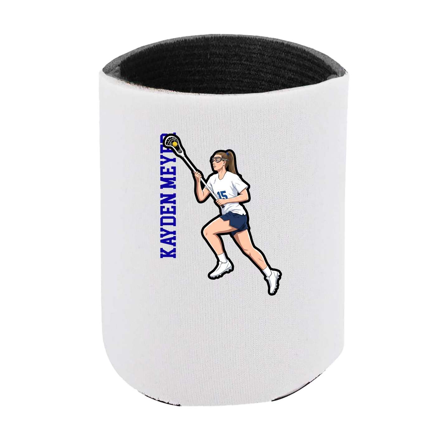 Can Holder — Name Vertical in White