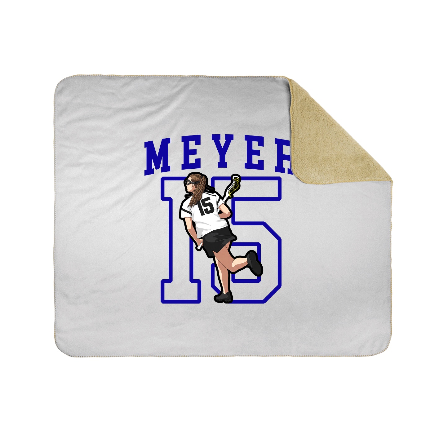 50x60 Sherpa Lined Throw Blanket