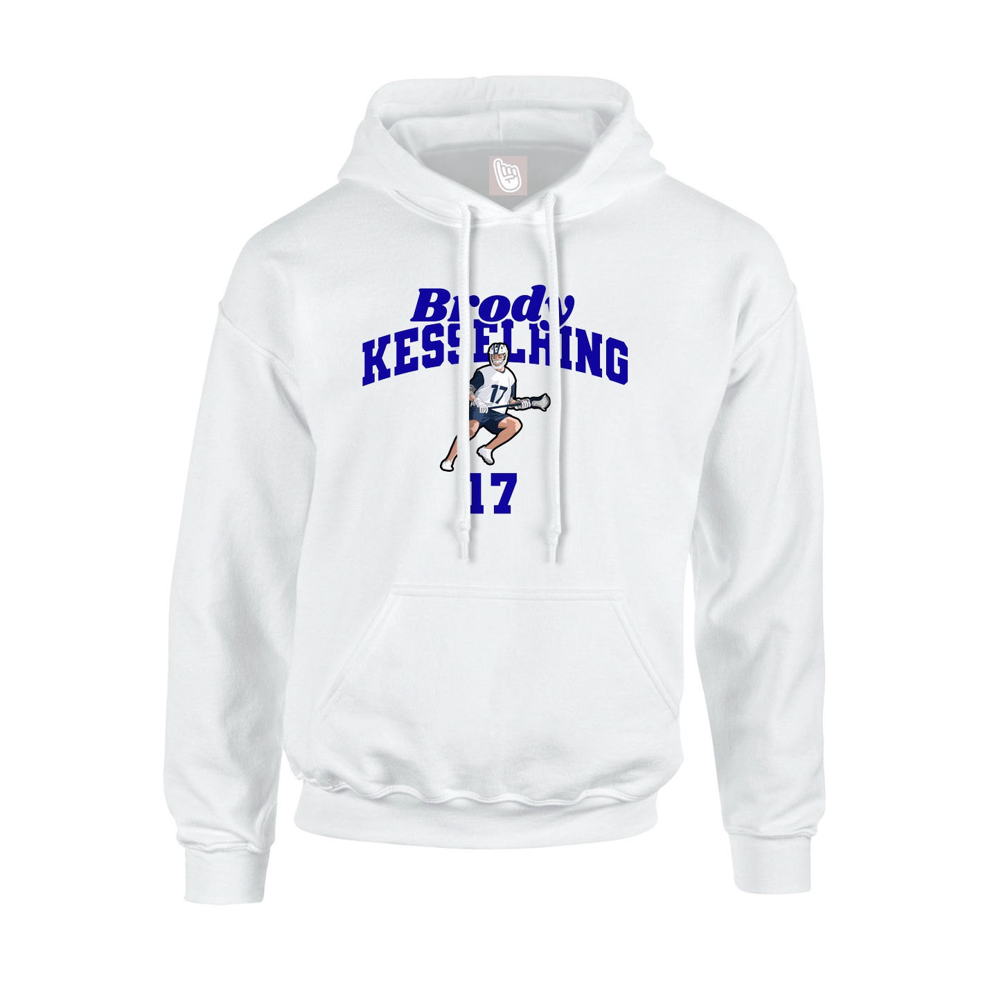 Hoodie — Signature Arch in White