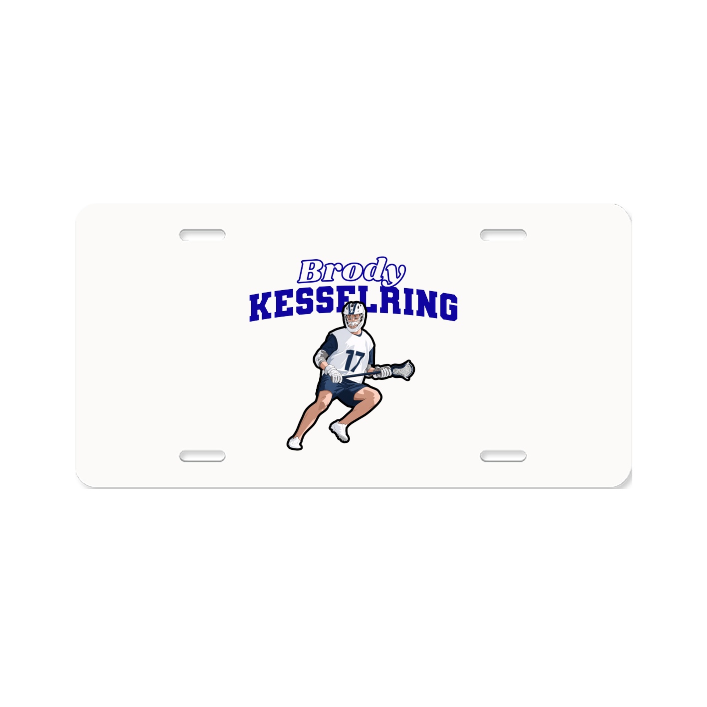 License Plate — Name Arch in Classic