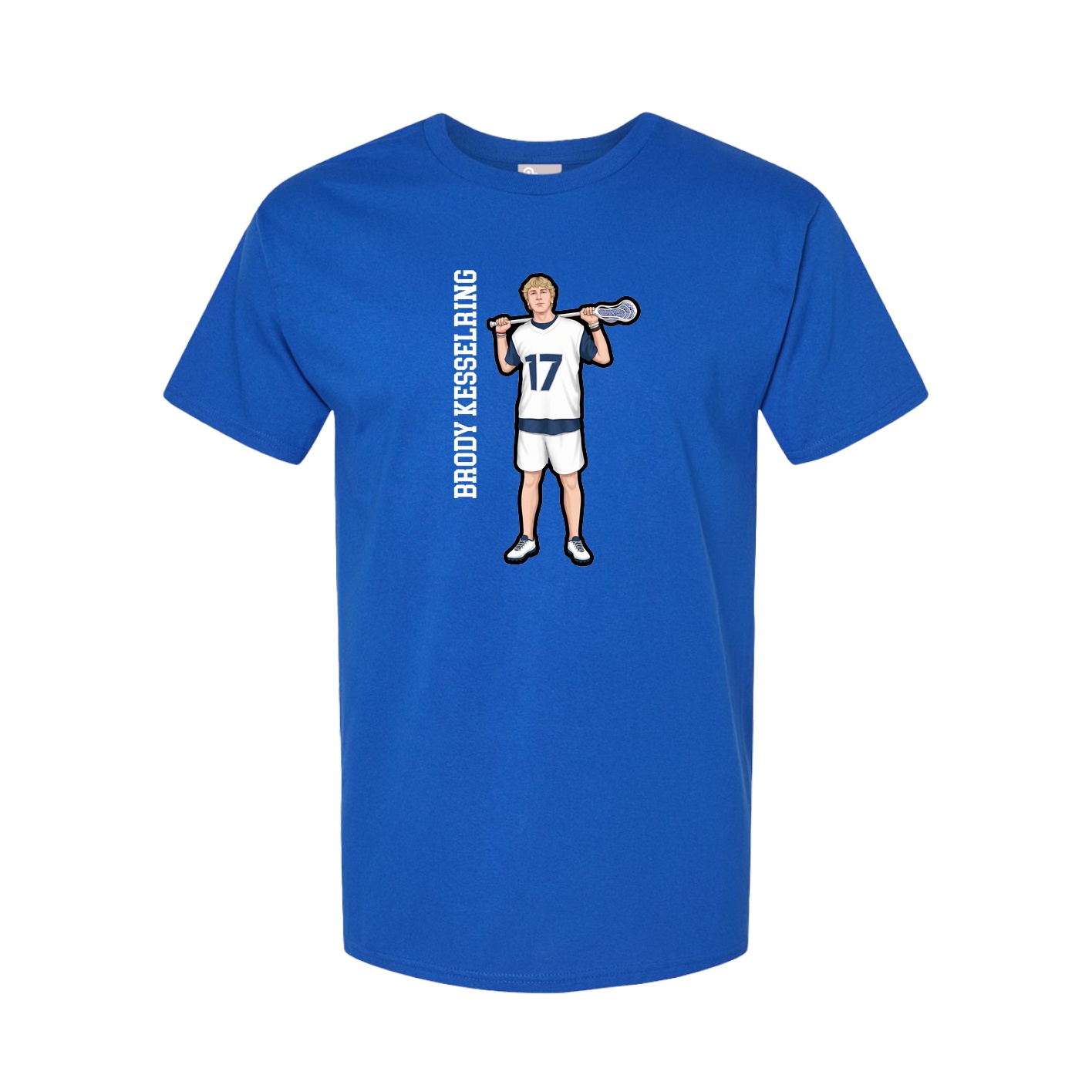 Tee — Name Vertical in Royal