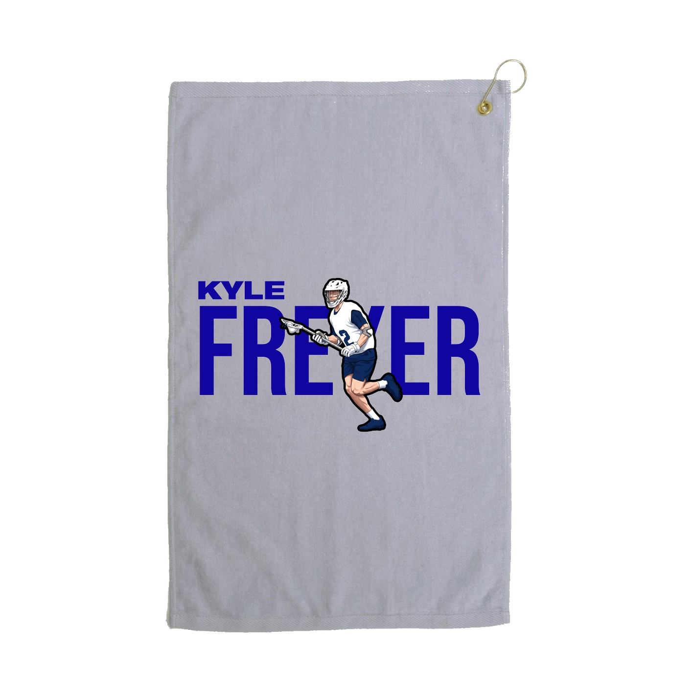 Golf Towel — Player Name in Grey