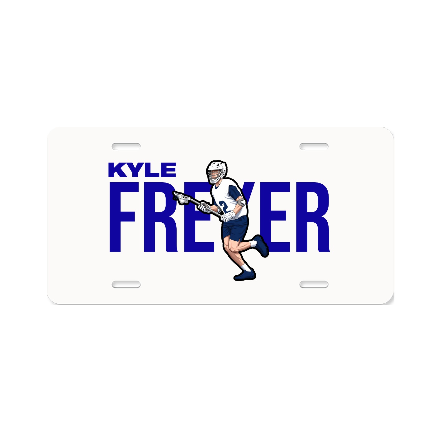 License Plate — Player Name in Classic