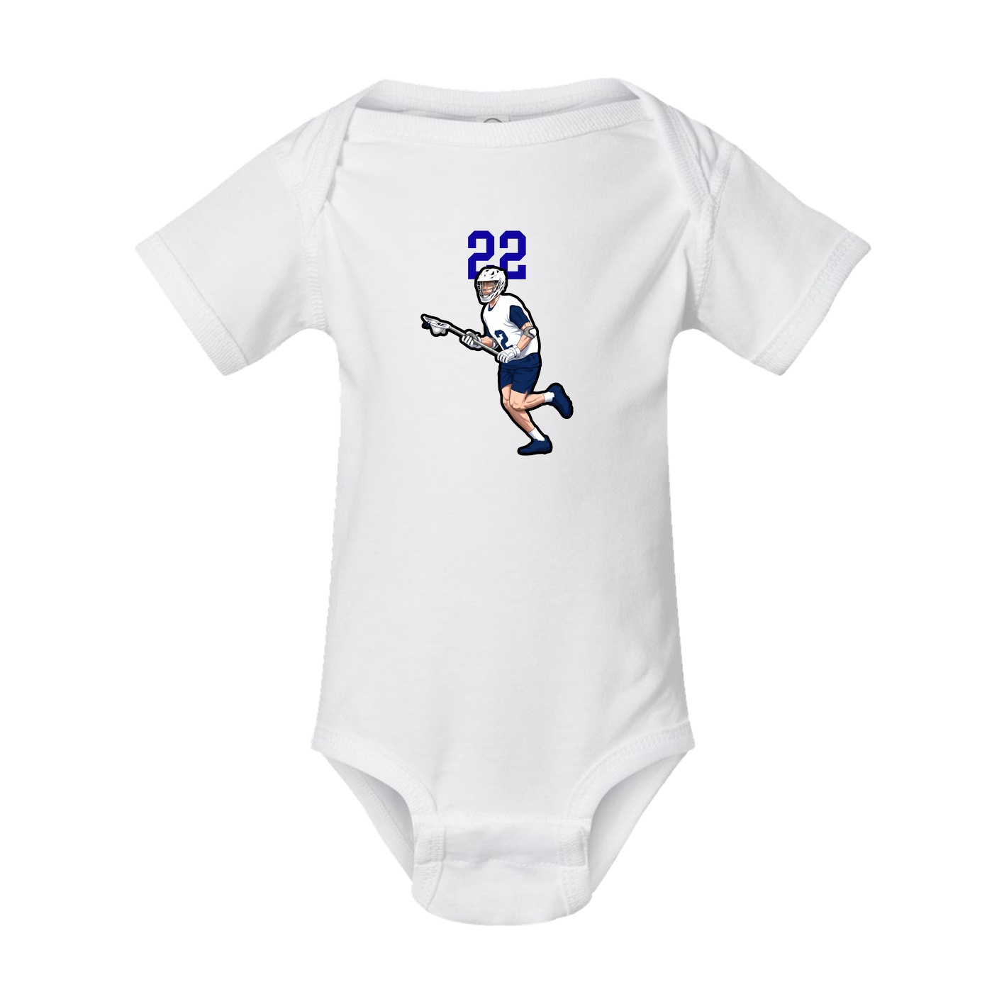 Baby Onesie — Number Top in White