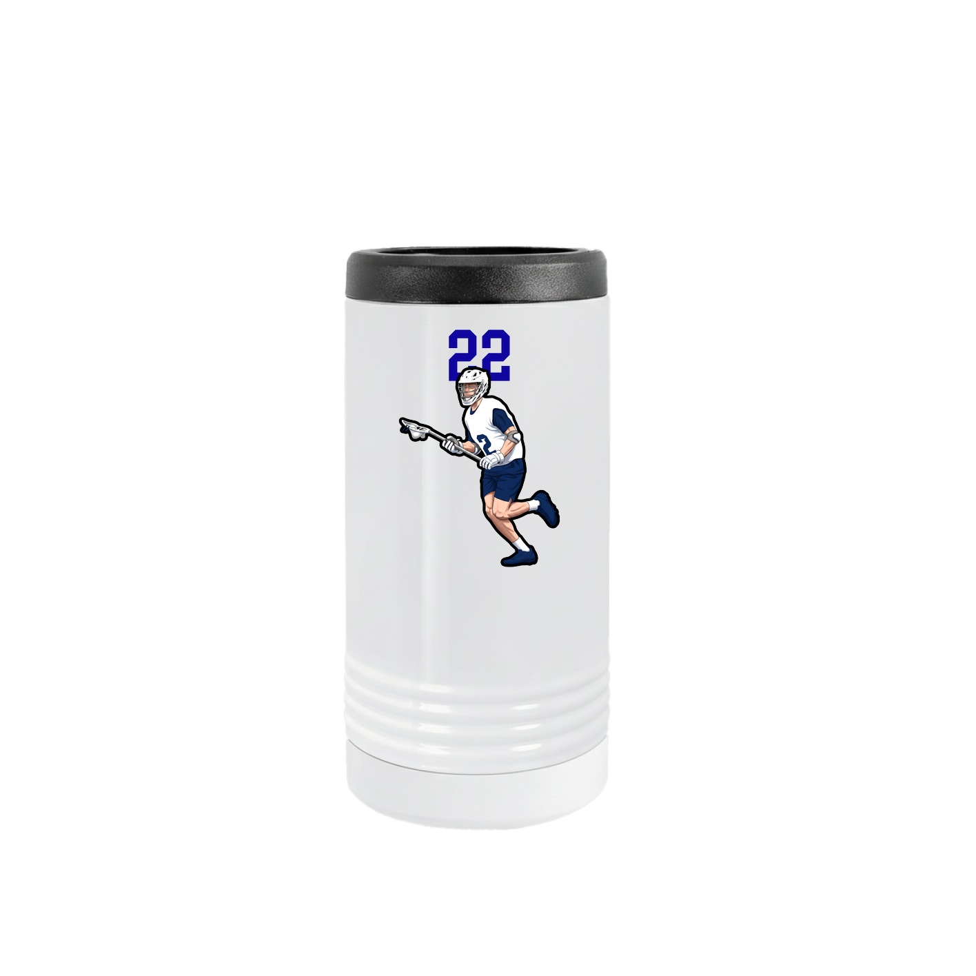 Slim Beverage Holder — Number Top in White